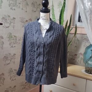 Ladies LL BEAN Button Down Cardigan